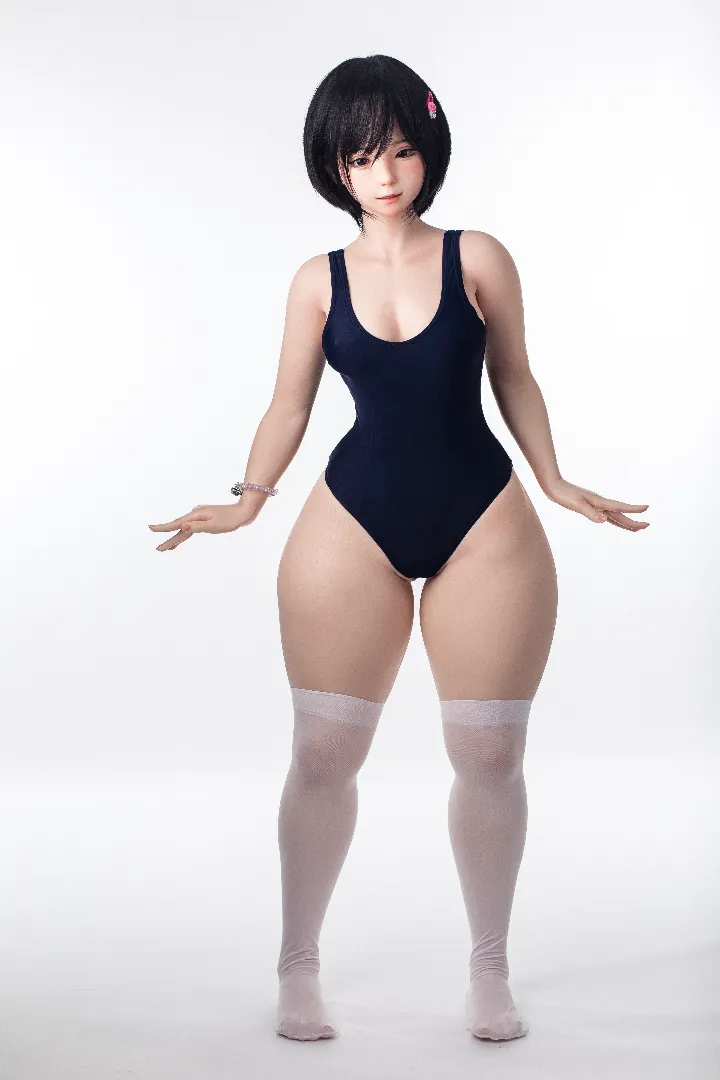 125cm (4ft1) Petite Cup Real Skin Texture Silicone Sex Doll Sana, ROS Head